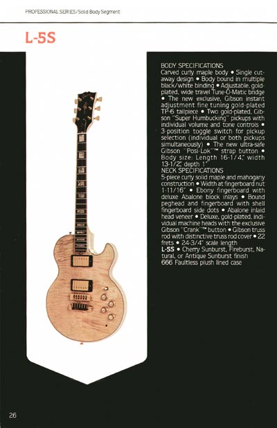 1980 Gibson Guitars catalog page 26