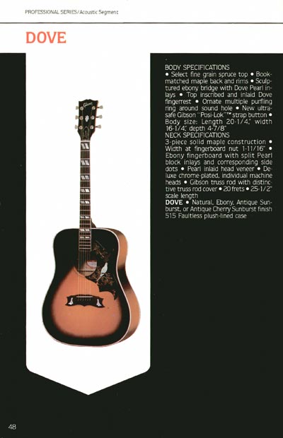 1980 Gibson Guitars catalog page 48