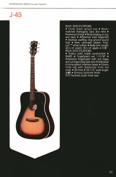 1980 Gibson Guitars catalog page 53