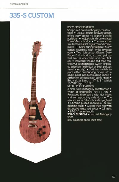 1980 Gibson Guitars catalog page 57