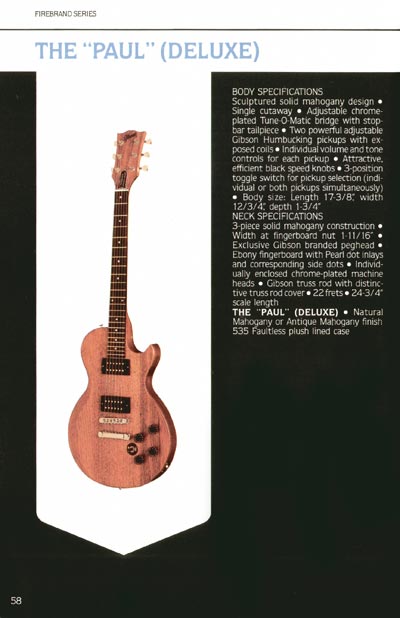 1980 Gibson Guitars catalog page 58