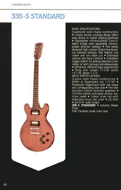 1980 Gibson Guitars catalog page 60