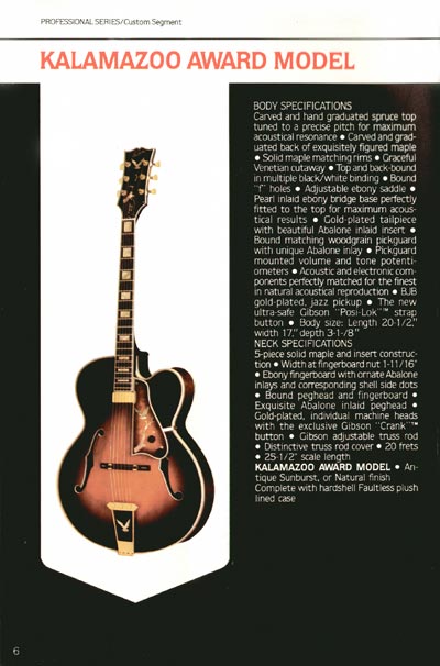 1980 Gibson Guitars catalog page 6
