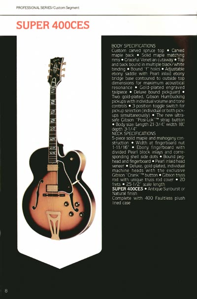 1980 Gibson Guitars catalog page 8