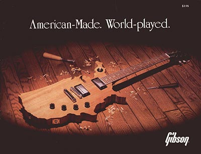1983 "Gibson American-made. World-played" catalog, front cover