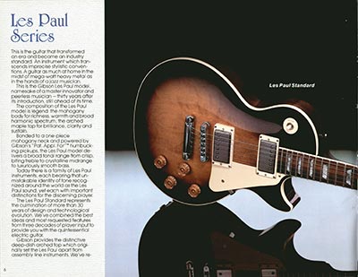 1983 "Gibson American-made. World-played" catalog, page 6