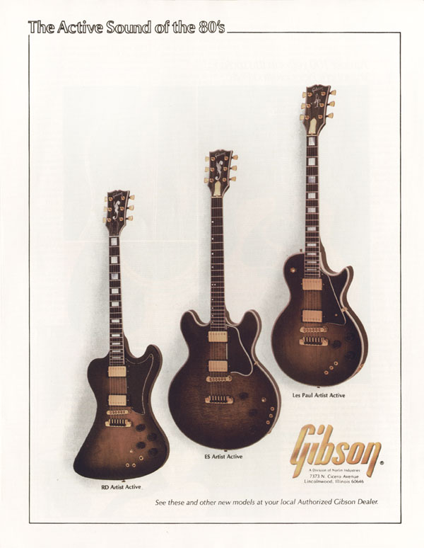 Gibson advertisement (1979) The Active Sound Of The 80s