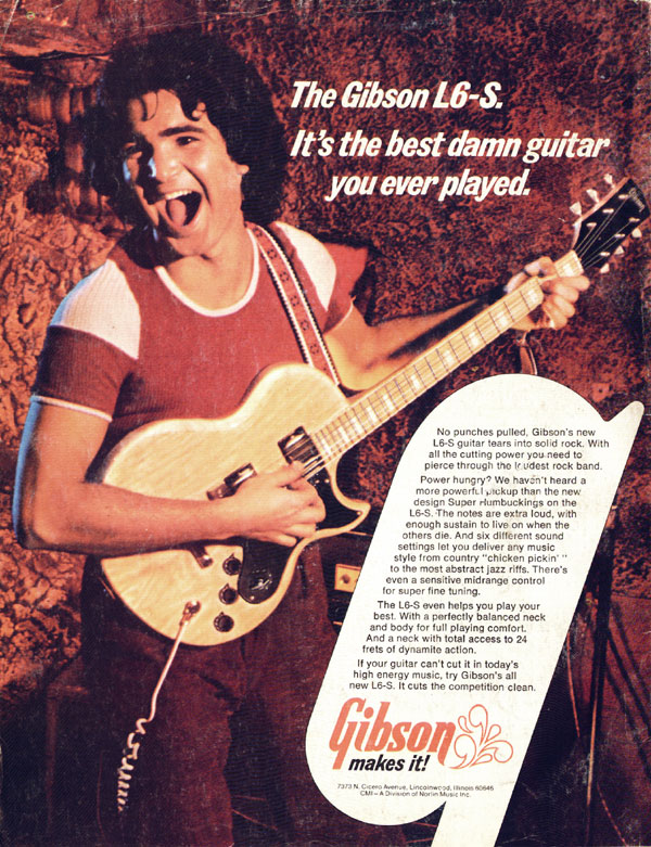 Gibson advertisement (1974) Its the best damn guitar you ever played