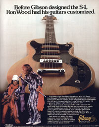 Gibson S-1 - Before Gibson Designed The S-1, Ron Wood Had His Guitars Customized