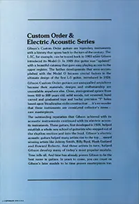 1975 Gibson Custom Order & Electric Acoustic series guitar catalog page 2