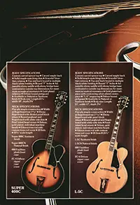 1975 Gibson Custom Order & Electric Acoustic series guitar catalog page 6