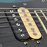Close up of the mounted Magna Plus pickup