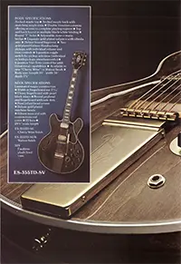 1975 Gibson thinline guitar catalog page 4