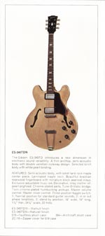 1970 Gibson thinline catalog page 6 - Gibson ES-340TD
