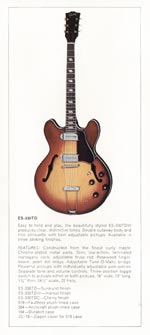 1970 Gibson thinline catalog page 8 - Gibson ES-330TD