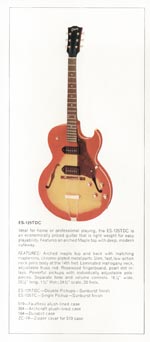 1970 Gibson thinline catalog page 9 - Gibson ES-125TD