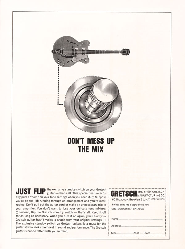 Gretsch advertisement (1963) Don