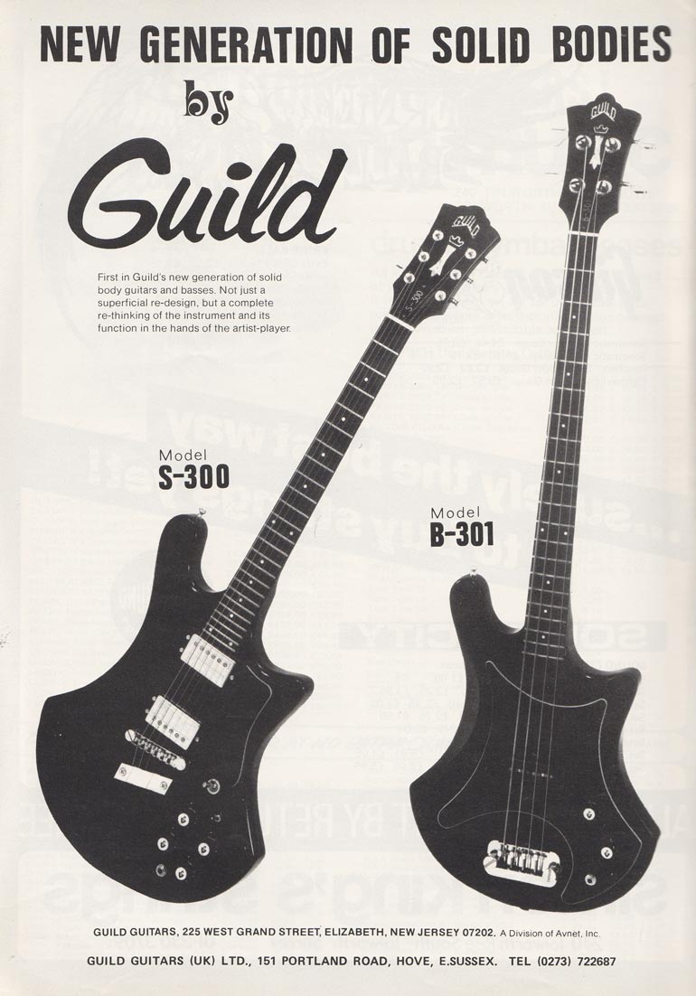 Guild advertisement (1977) New Generation of Solid Bodies By Guild