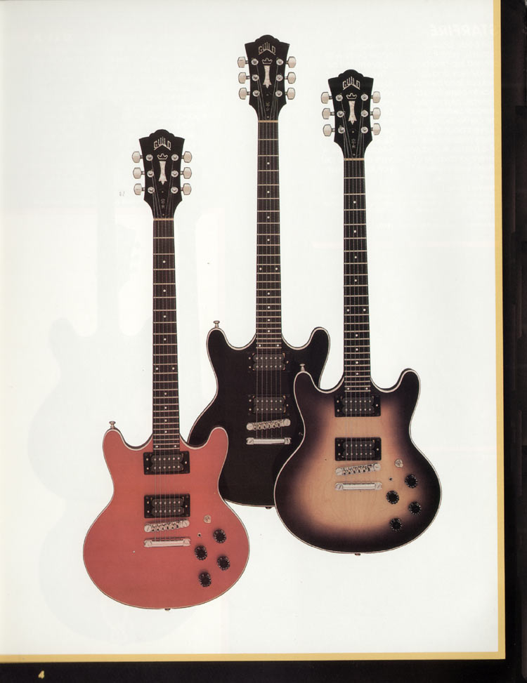 1982 Guild electric guitar catalog, page 6: M-80