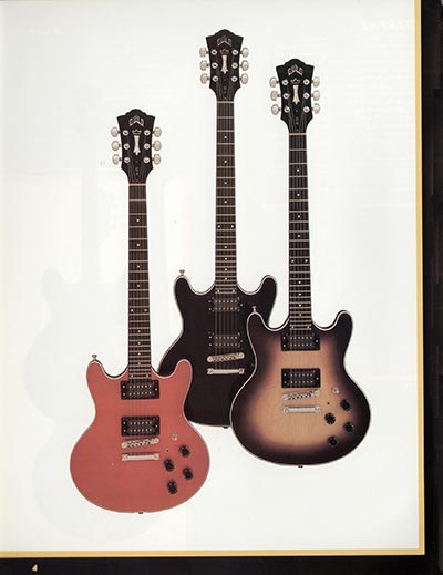 1982 Guild electric guitar catalog page 6 - Guild M-80