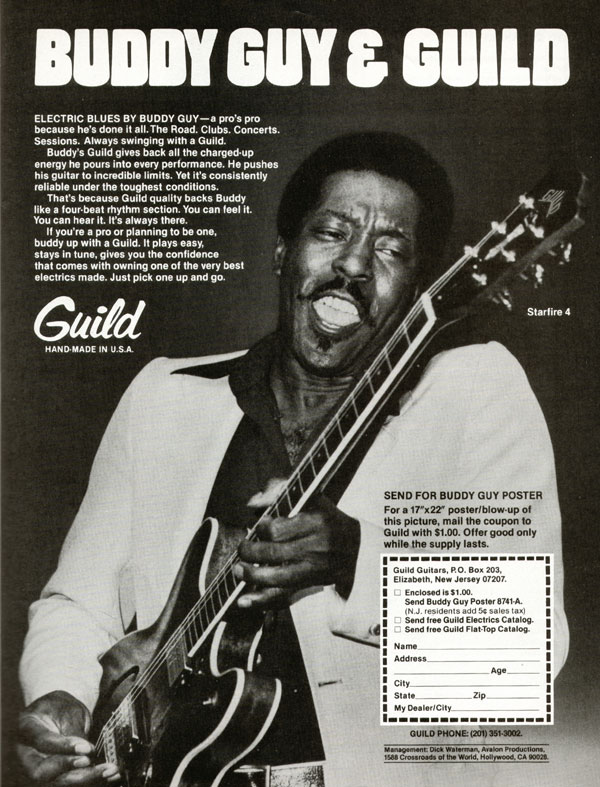 Guild advertisement (1979) Buddy Guy and Guild