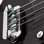 Guild BT-4 bass bridge / tailpiece - mounted to a 1977 B-301 bass