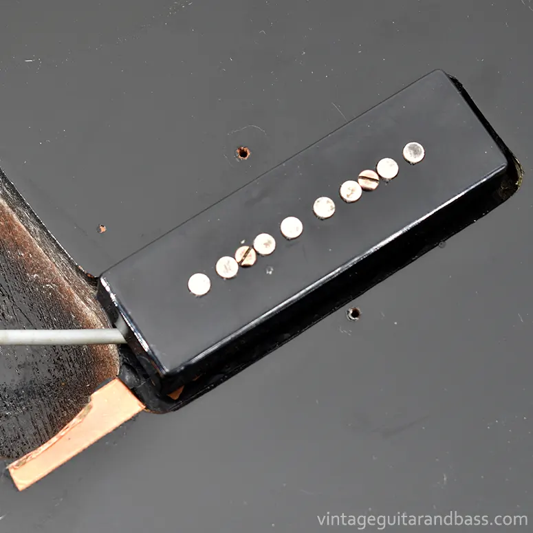 1970s/80s Guild Eight-Pole Electric Bass Pickup (DP-8) with the scratchplate removed