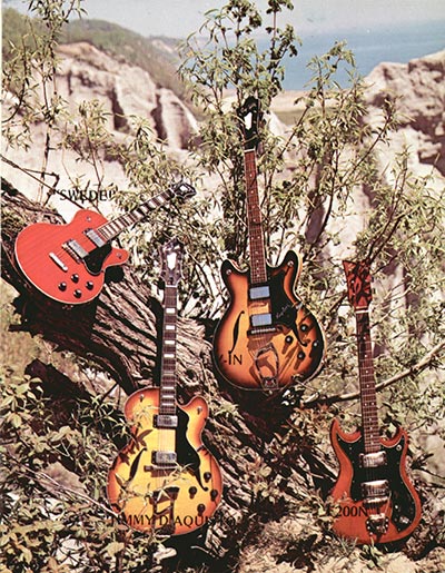 1972 Hagstrom electric guitar and bass catalog, page 3 - Hagstrom Swede, V-1N, Jimmy D