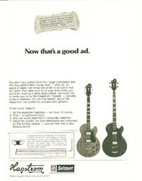 Hagstrom Swede - Now thats a good ad.