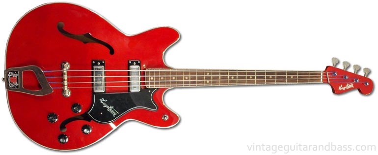 1967 Hagstrom Concord bass - cherry red finish