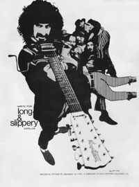 Frank Zappa and the Mothers of Invention in a 1967 Hagstrom advert - Long and Slippery