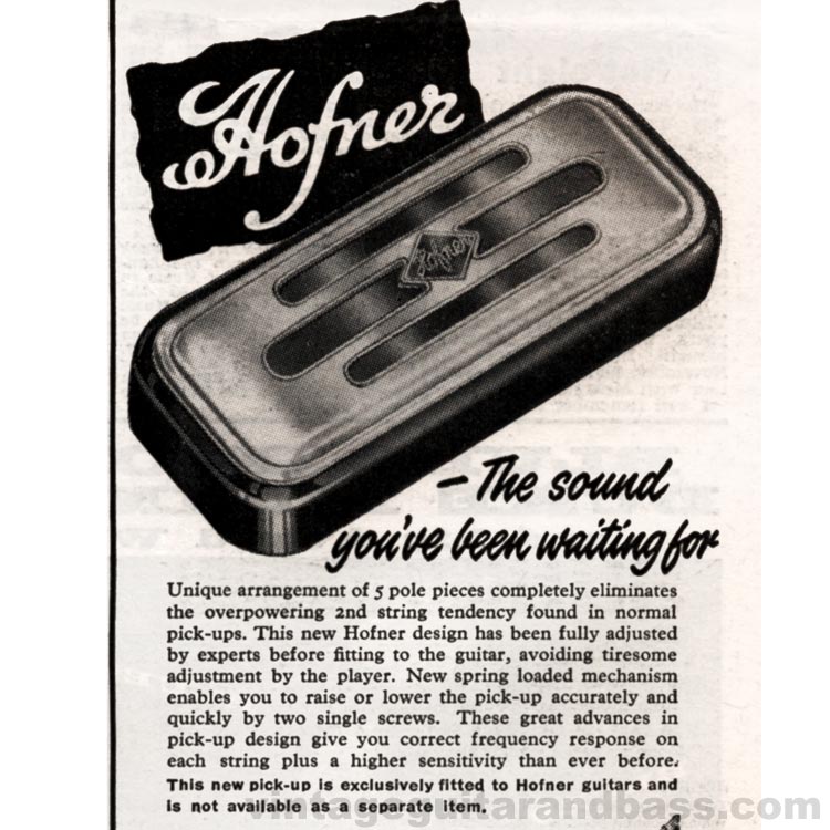 Hofner Toaster pickup (1960-61)