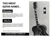 Fletcher, Coppock and Newman Acoustics - Two Great Guitar Names...