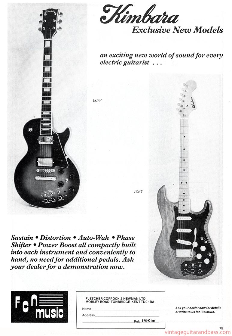 Fletcher, Coppock and Newman advertisement (1978) Kimbara. Exclusive new models