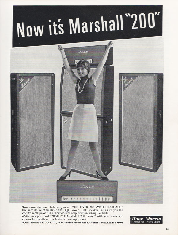 Marshall advertisement (1966) Now it