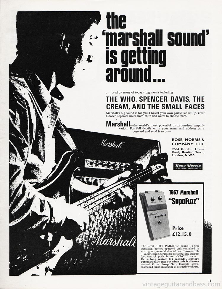 Rose Morris Marshall advertisement 1967