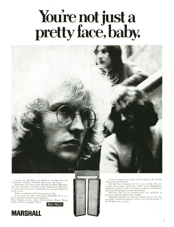 Marshall advertisement (1969) You