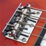 1970s Matsumoku combined bass bridge/tailpiece