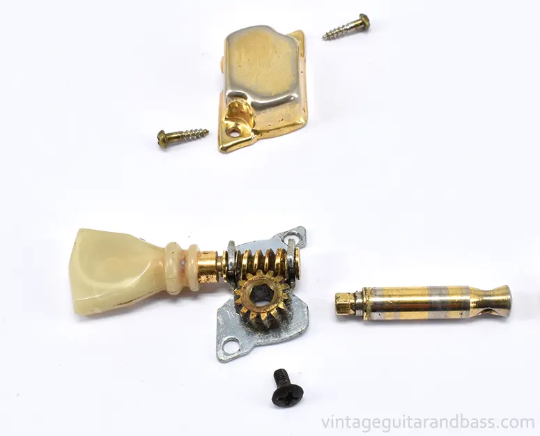 The tuning key partially disassembled