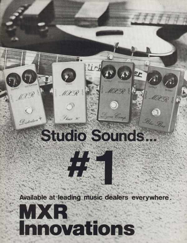 MXR advertisement (1974) Studio Sounds #1