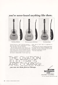 Ovation Deluxe Balladeer - The Ovation electrics are coming