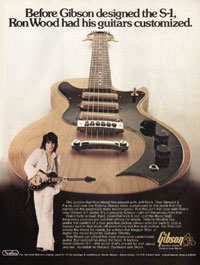 Gibson S-1 - Before Gibson Designed The S-1, Ron Wood Had His Guitars Customized
