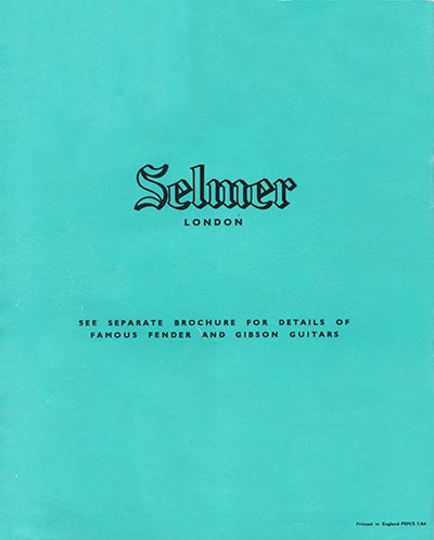 1964 Selmer guitar and bass catalog page 32