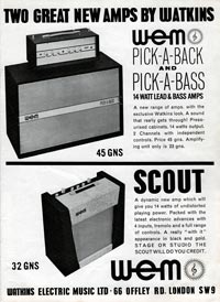 WEM Pick-a-back - Two Great New Amps By Watkins