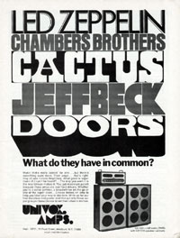 Univox UX1501 - Led Zeppelin, Chambers Brothers, Cactus, Jeff Beck, Doors. What Do They Have In Common