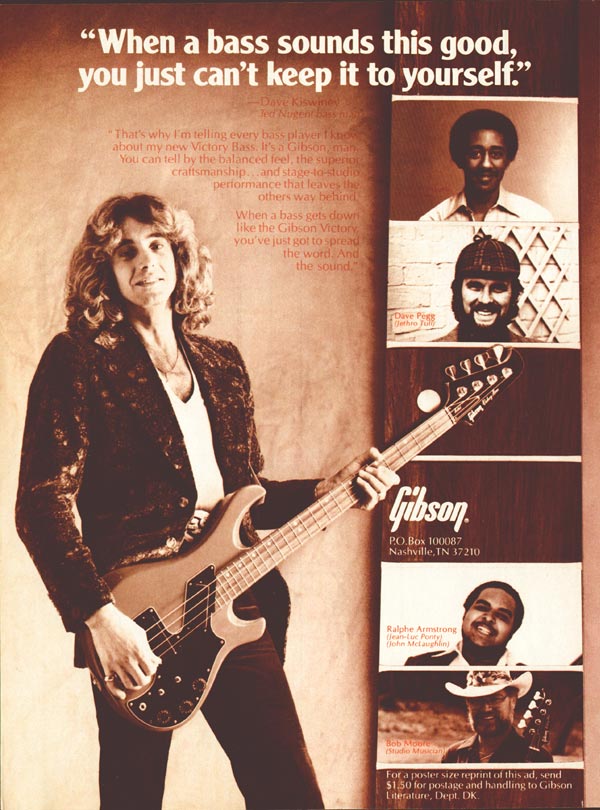 Gibson advertisement (1981) When a Bass Sounds This Good, You Just Can