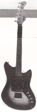 Vox Escort electric guitar - from the Vox "choice of the stars" catalogue, 1962