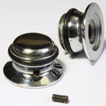 Eko (Italy) chrome control knob with rubber ring 1