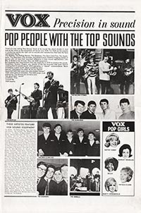 1964 UK Vox precision in sound catalogue