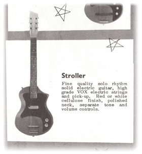 Vox Stroller from the 1962 Vox "Choice of the Stars" catalogue